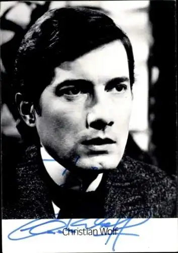 Ak Schauspieler Christian Wolf, Portrait, Autogramm