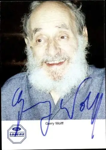 Ak Schauspieler Gerry Wolff, Portrait, Jedermann Schauspiel,  Autogramm