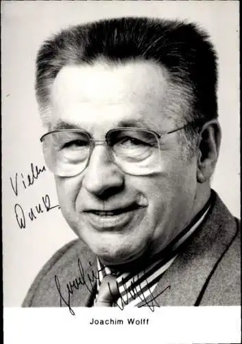 Ak Schauspieler Joachim Wolff, Portrait, Autogramm