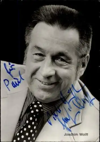 Ak Schauspieler Joachim Wolff, Autogramm, Portrait