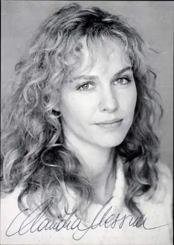 Ak Schauspielerin Claudia Messner, Portrait, Autogramm