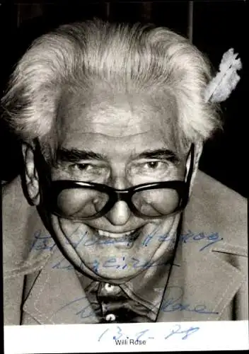 Ak Schauspieler Willi Rose, Portrait, Autogramm