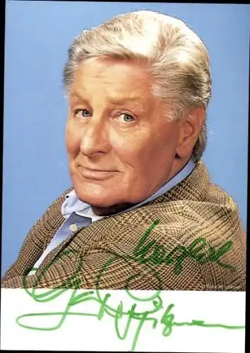 Ak Schauspieler Günther Pfitzmann, Portrait, Autogramm