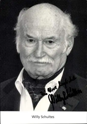 Ak Schauspieler Willy Schultes, Portrait, Autogramm