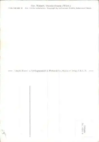Ak Oberderdingen im Kraichgau Württemberg, Fliegeraufnahme