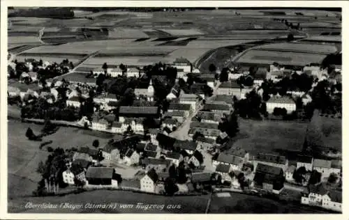 Ak Oberröslau Oberfranken Bayern, Fliegeraufnahme