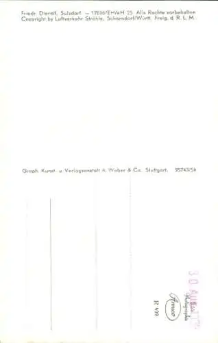 Ak Sulzdorf Schwäbisch Hall in Württemberg, Fliegeraufnahme