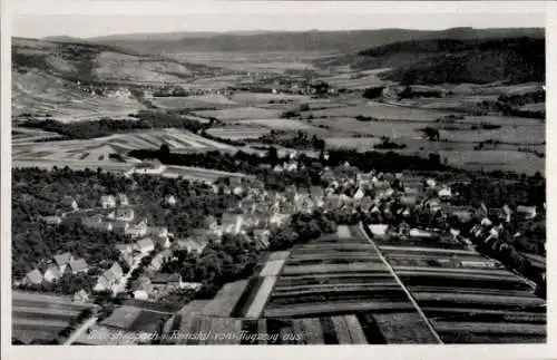 Ak Großheppach Weinstadt in Württemberg, Fliegeraufnahme