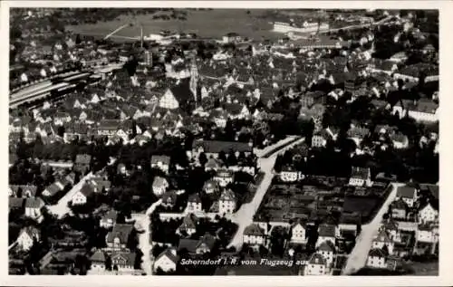 Ak Schorndorf im Remstal Württemberg, Fliegeraufnahme