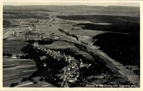 Ak Schmie Maulbronn im Enzkreis, Fliegeraufnahme