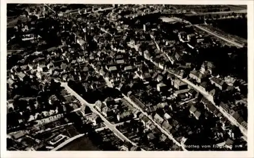 Ak Bretten in Baden, Fliegeraufnahme