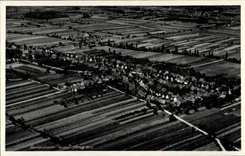 Ak Gommersheim in der Pfalz, Fliegeraufnahme