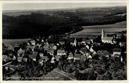 Ak Spraitbach im Ostalbkreis, Fliegeraufnahme