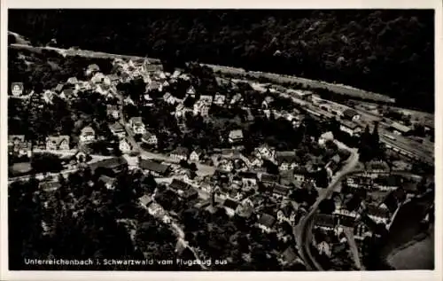Ak Unterreichenbach im Schwarzwald, Fliegeraufnahme