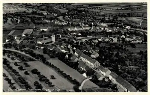 Ak Ormesheim Mandelbachtal im Saarland, Fliegeraufnahme