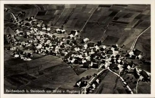 Ak Reichenbach Landkreis Kronach Oberfranken, Fliegeraufnahme