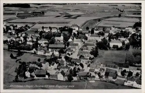 Ak Oberröslau Oberfranken Bayern, Fliegeraufnahme