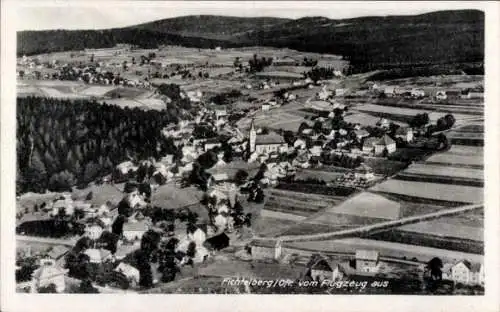 Ak Fichtelberg im Fichtelgebirge Oberfranken, Fliegeraufnahme