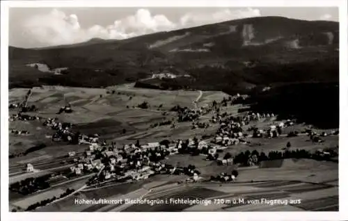 Ak Bischofsgrün im Fichtelgebirge, Fliegeraufnahme