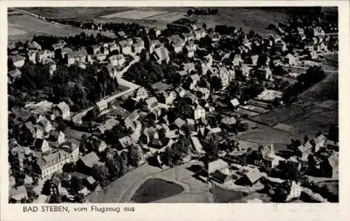 Ak Bad Steben in Oberfranken, Fliegeraufnahme