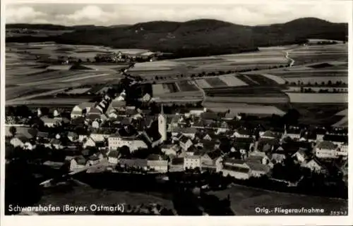 Ak Schwarzhofen in der Oberpfalz, Fliegeraufnahme