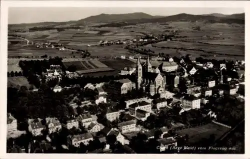 Ak Cham in der Oberpfalz, Fliegeraufnahme