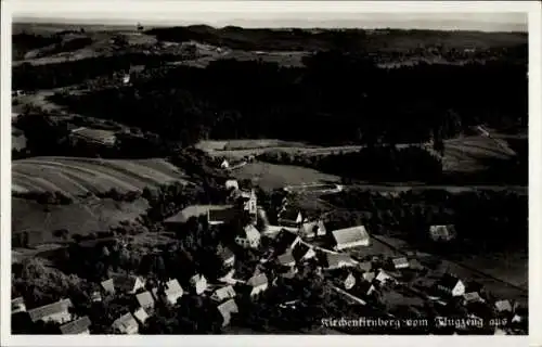 Ak Kirchenkirnberg Murrhardt in Württemberg, Fliegeraufnahme