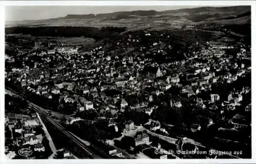 Ak Schwäbisch Gmünd in Württemberg, Fliegeraufnahme