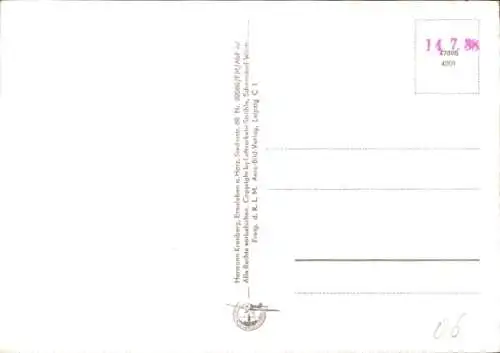 Ak Ermsleben Falkenstein Harz, Fliegeraufnahme