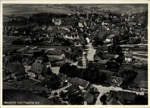 Ak Messkirch Meßkirch in der Schwäbischen Alb Baden, Fliegeraufnahme