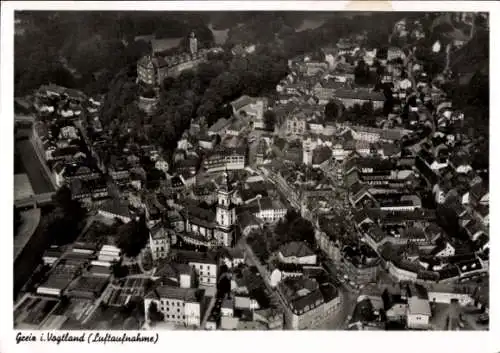 Ak Greiz im Vogtland Thüringen, Fliegeraufnahme