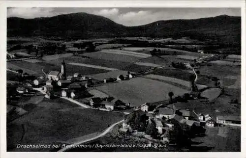 Ak Drachselsried in Niederbayern, Fliegeraufnahme