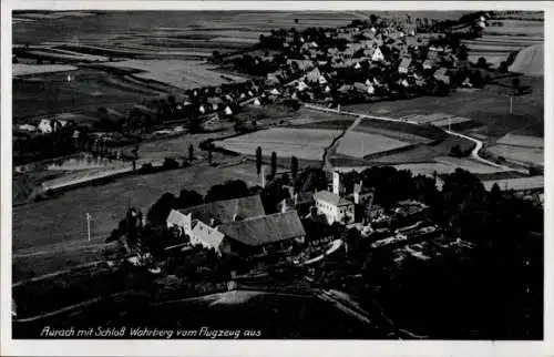 Ak Aurach in Mittelfranken. Fliegeraufnahme, Schloss Wahrberg