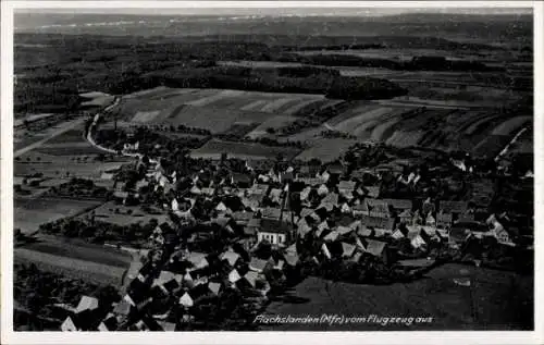 Ak Flachslanden in Mittelfranken, Fliegeraufnahme