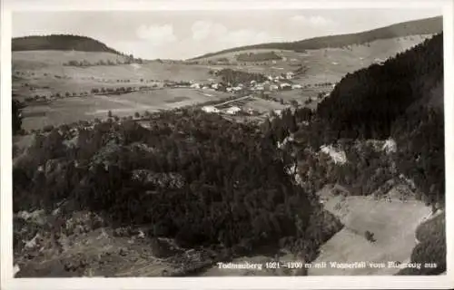 Ak Todtnauberg Todtnau im Schwarzwald, Fliegeraufnahme, Wasserfall