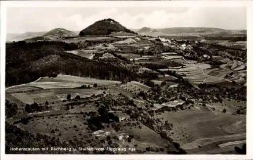 Ak Hohenstaufen Göppingen in Württemberg, Fliegeraufnahme, Rechberg, Stuifen