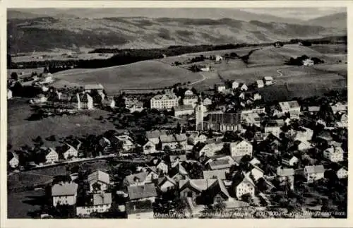 Ak Scheidegg im Allgäu Schwaben, Fliegeraufnahme