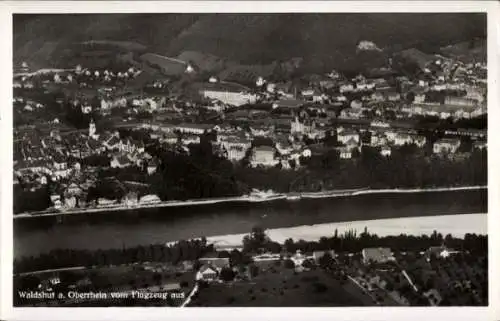 Ak Waldshut Tiengen am Hochrhein, Fliegeraufnahme