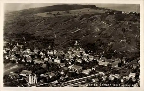 Ak Weil am Rhein, Fliegeraufnahme