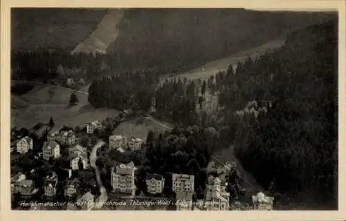 Ak Friedrichroda im Thüringer Wald, Luftbild