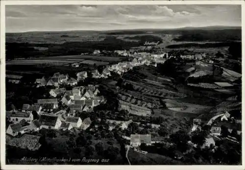 Ak Absberg in Mittelfranken, Fliegeraufnahme Ort mit Schellhof