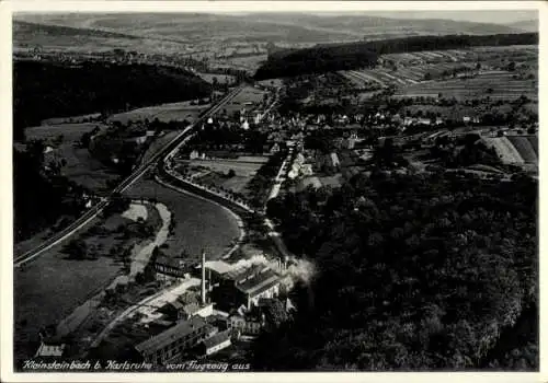 Ak Kleinsteinbach Pfinztal am Kraichgau, Fliegeraufnahme