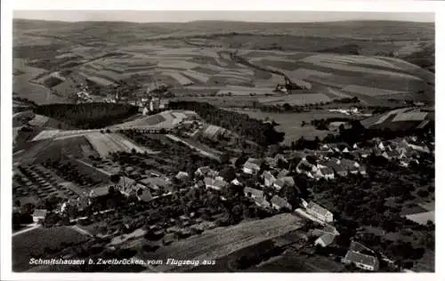 Ak Schmitshausen in der Pfalz, Fliegeraufnahme