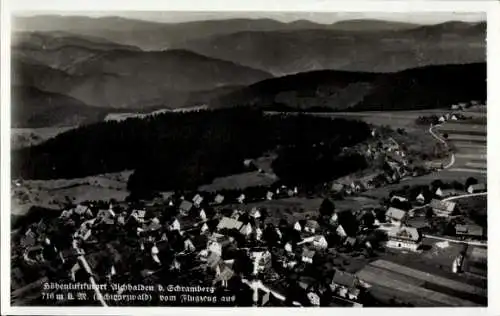 Ak Aichhalden im Schwarzwald, Fliegeraufnahme