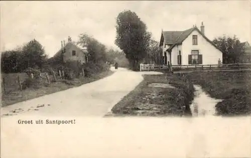 Ak Santpoort Nordbrabant, Blick auf das Dorf