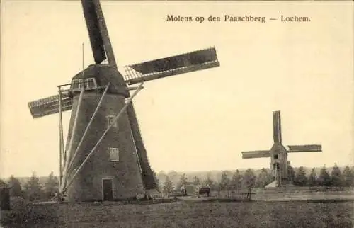 Ak Lochem Gelderland, Mühlen am Paaschberg