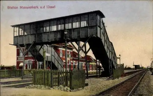 Ak Nieuwerkerk aan den IJssel Südholland, Bahnhof