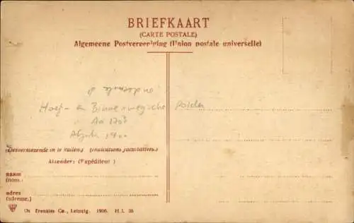 Ak Bleiswijk Südholland, Wassermühle des Binnenwegschen Polders