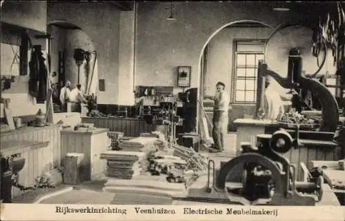 Ak Veenhuizen Drenthe, Regierungsarbeitseinrichtung, Elektromaschinen