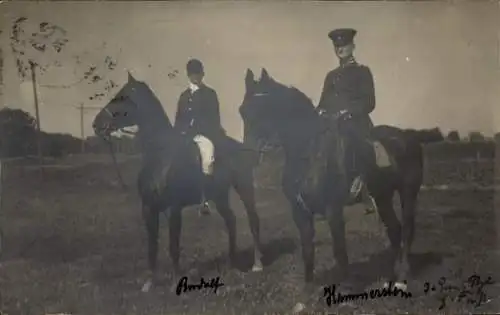 Ak Deutscher Soldat zu Pferde, Kaiserzeit, Jahr 1906